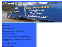 Tablet Screenshot of cgpoulinplumbingandheating.com